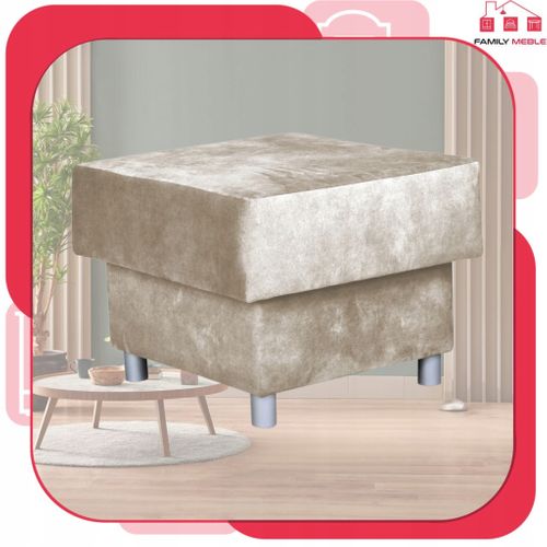 Grand Pouf‑siège Alicja — Coffre De Rangement, Ressorts Bonell, Beige