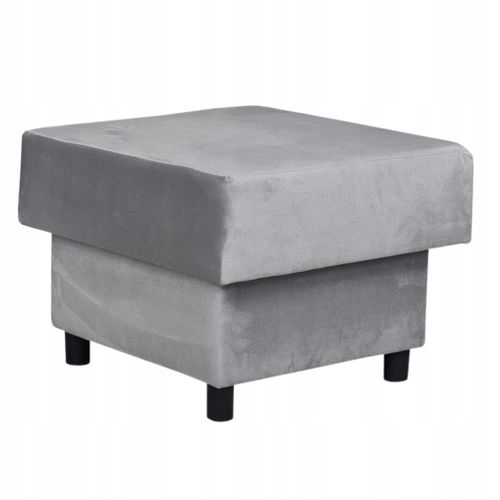 Grand Pouf‑siège Alicja - Coffre De Rangement, Ressorts Bonell, Gris