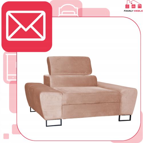 Fauteuil Relax Bosso Pour Salon En Velours Beige Foncé, Appuie‑tête Réglable