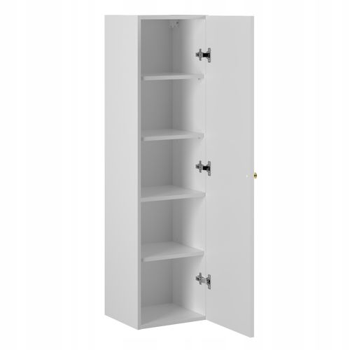 Meuble Colonne De Salle De Bain Suspendu Aqua Blanc 35 X 130 Cm