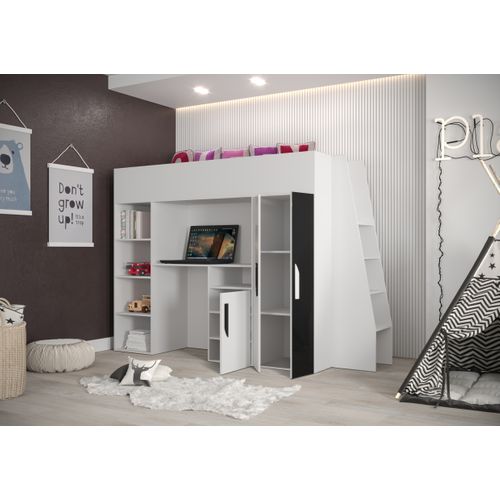 Party 15 Lit Superposé 230/165/95 Cm, Surface De Couchage: 90x200 Cm (blanc/gris)