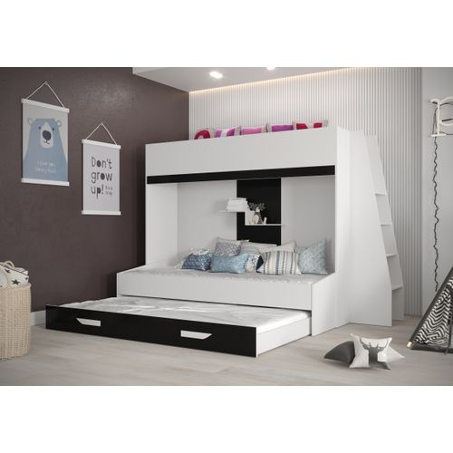 Party 17 Lit Superposé 247/165/135 Cm, Surface De Couchage: 90x200 Cm (blanc/turquoise)