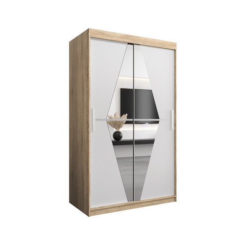 Armoire Boliwia à Portes Coulissantes 200/120/62 2 Portes (sonoma)