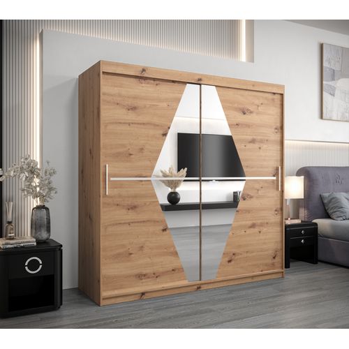 Armoire Boliwia à Portes Coulissantes 200/200/62 2 Portes (artisan)