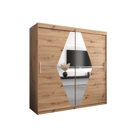 Armoire Boliwia à Portes Coulissantes 200/200/62 2 Portes (artisan)