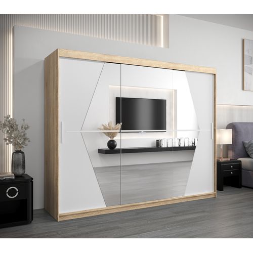 Armoire Boliwia à Portes Coulissantes 200/250/62 3 Portes (sonoma)