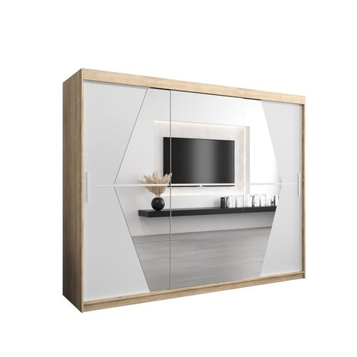 Armoire Boliwia à Portes Coulissantes 200/250/62 3 Portes (sonoma)