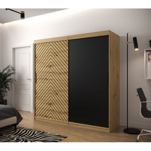 Armoire à Portes Coulissantes Jodełka 200/200/62 2 Portes (artisan)