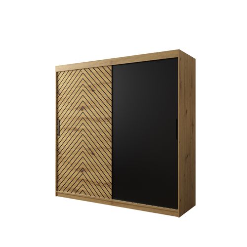 Armoire à Portes Coulissantes Jodełka 200/200/62 2 Portes (artisan)