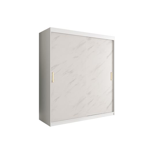 Armoire à Portes Coulissantes Marmur T 200/180/62 (blanc)