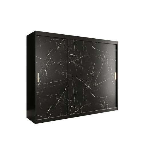 Armoire à Portes Coulissantes Marmur T 200/250/62 (noir)