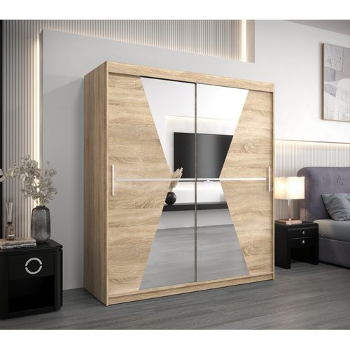 Armoire Maroko à Portes Coulissantes 200/180/62 2 Portes (sonoma/sonoma)