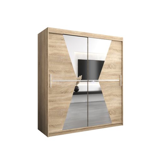 Armoire Maroko à Portes Coulissantes 200/180/62 2 Portes (sonoma/sonoma)