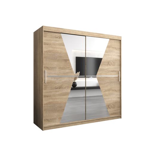 Armoire Maroko à Portes Coulissantes 200/200/62 2 Portes (sonoma/sonoma)