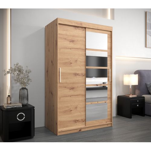 Armoire Roma 1 à Portes Coulissantes 200/120/62 2 Portes (artisan/artisan)