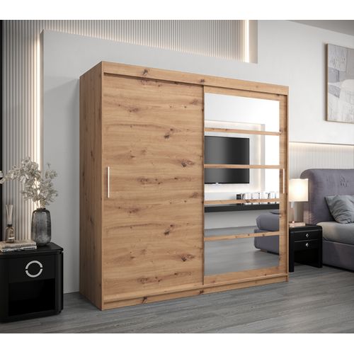 Armoire Roma 1 à Portes Coulissantes 200/200/62 2 Portes (artisan/artisan)