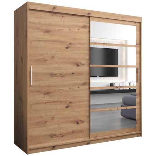 Armoire Roma 1 à Portes Coulissantes 200/200/62 2 Portes (artisan/artisan)