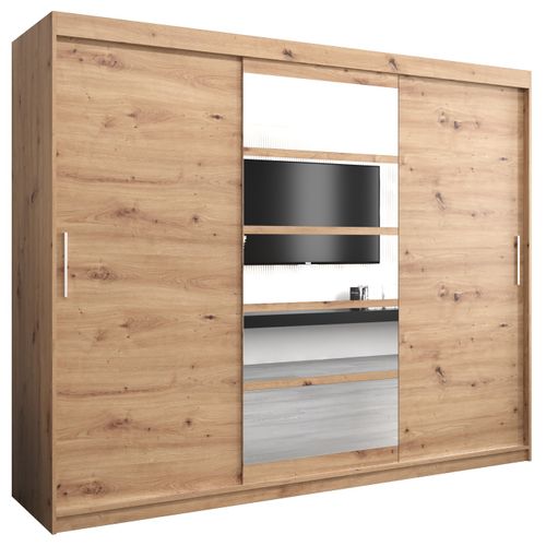 Armoire Roma 1 à Portes Coulissantes 200/250/62 3 Portes (artisan/artisan)