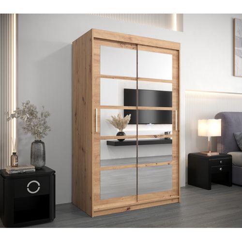 Armoire Roma 2 à Portes Coulissantes 200/120/62 2 Portes (artisan/artisan)