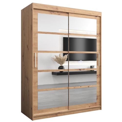 Armoire Roma 2 à Portes Coulissantes 200/150/62 2 Portes (artisan/artisan)