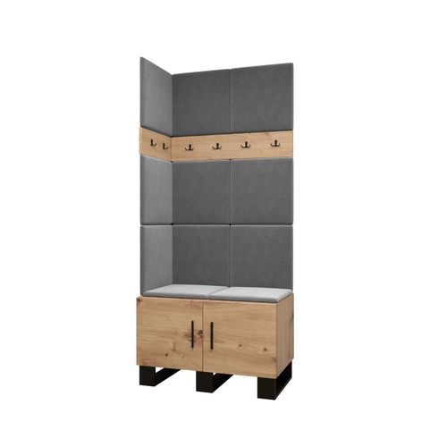 Ensemble De Garde-robe Artin 11 196/84/46 (chêne Artisanal/manila 16)