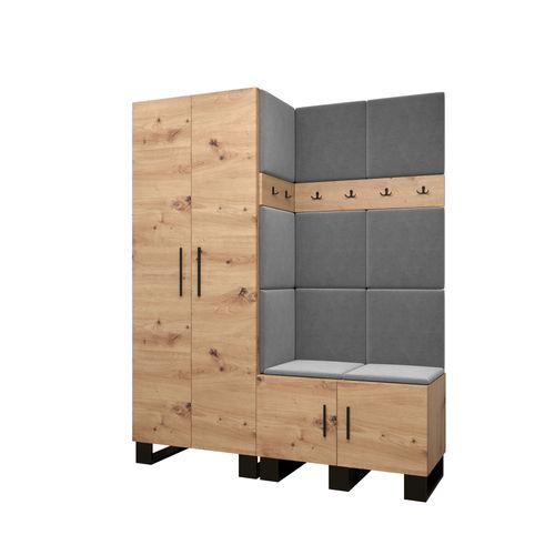 Ensemble De Garde-robe Artin 2 196/158/46 (chêne Artisanal/manila 16)