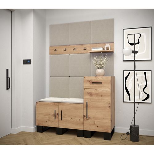 Ensemble De Garde-robe Artin 5 196/126/46 (chêne Artisanal/manila 02)