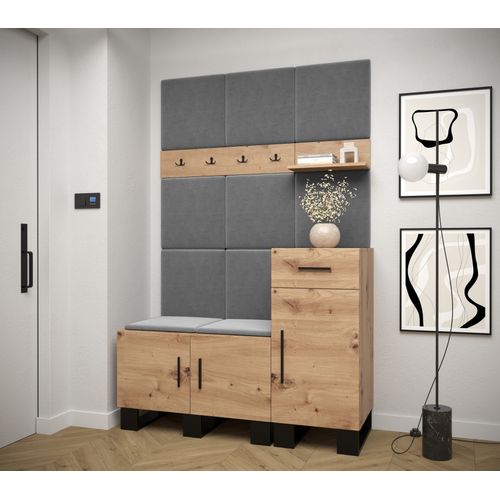 Ensemble De Garde-robe Artin 5 196/126/46 (chêne Artisanal/manila 16)