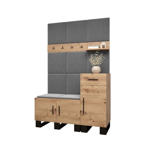 Ensemble De Garde-robe Artin 5 196/126/46 (chêne Artisanal/manila 16)