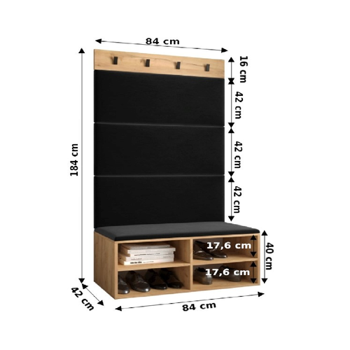 Ensemble De Garde-robe Miro 2 184/84/42 (chêne Artisanal/manila 02)