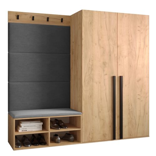 Ensemble De Garde-robe Miro 5 184/184/42 (chêne Artisanal/manila 16)