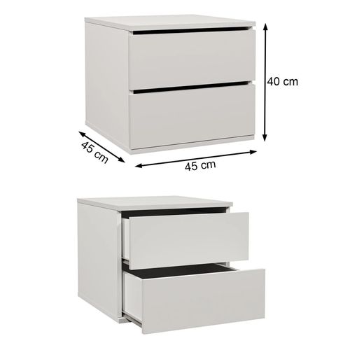 Armoire Helix 120 Cm, 2 Portes, Miroir + 2 Caissons à Tiroirs, Chêne Artisan et Noir Lamelles