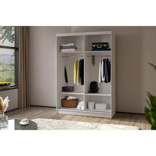 Armoire 2 Portes Coulissantes – Mario 150 cm - Graphit