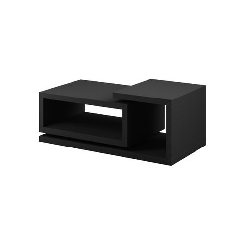 Table Basse 120×60 Cm, Noir Mat Bota