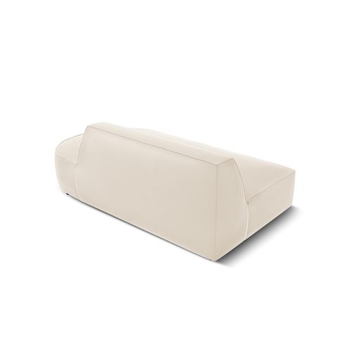 Canapé Modulable Droit "charles" 2 Places En Velours Beige