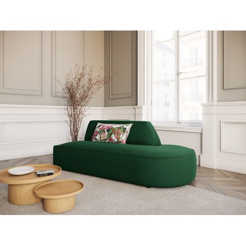 Canapé Modulable Droit "charles" 2 Places En Velours Vert