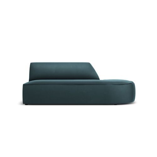 Canapé Modulable Droit "charles" 2 Places En Velours Bleu