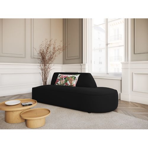Canapé Modulable Droit "charles" 2 Places En Velours Noir