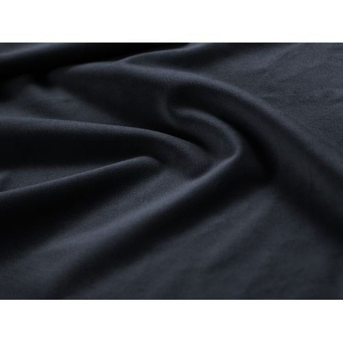 Pouf "luc" En Velours Bleu Foncé