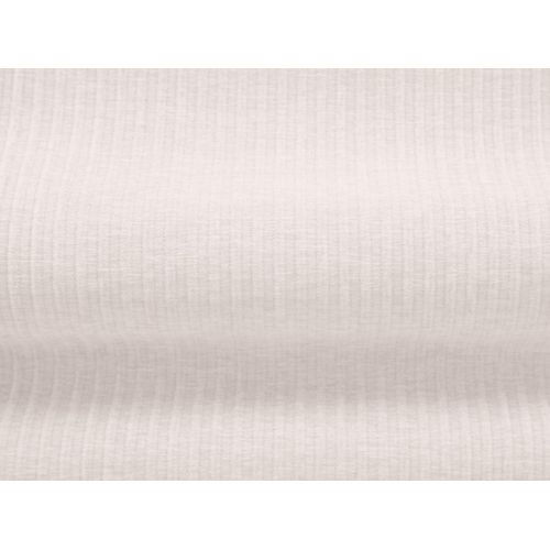Pouf "arendal" En Chenille Avec Un Effet Côtelé Ivoire