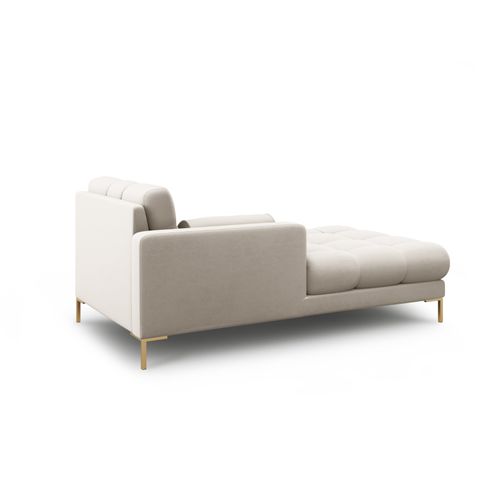 Méridienne Gauche "bali" En Tissu Structurel Beige