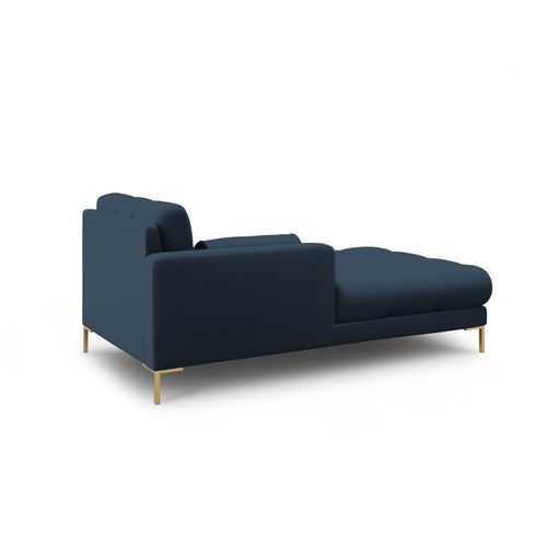Méridienne Gauche "bali" En Tissu Structurel Bleu