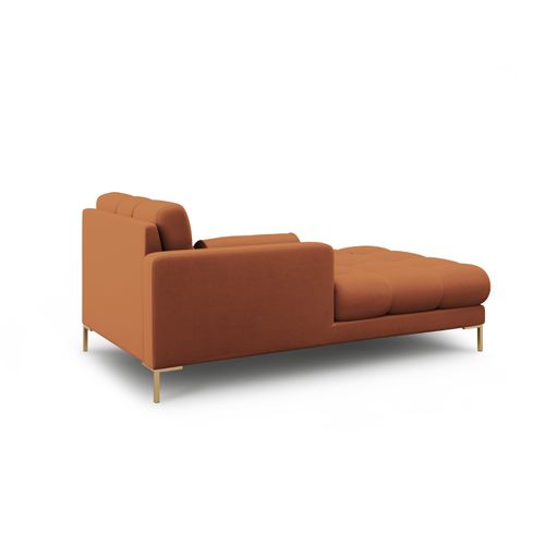 Méridienne Gauche "bali" En Tissu Structurel Brique