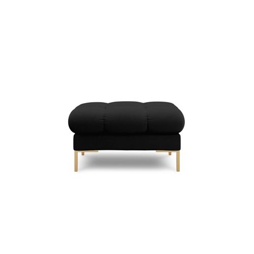 Pouf "bali" En Tissu Structurel Noir
