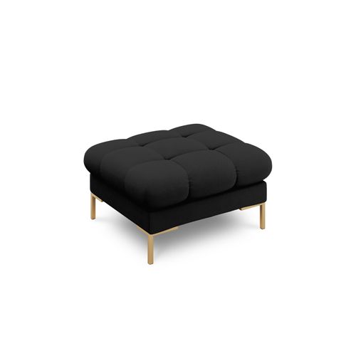 Pouf "bali" En Tissu Structurel Noir