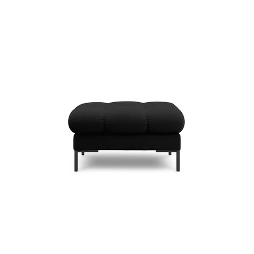 Pouf "bali" En Tissu Structurel Noir