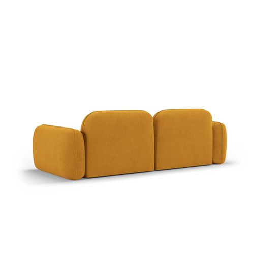 Canapé Modulable "lucien" 3 Places En Velours Moutarde