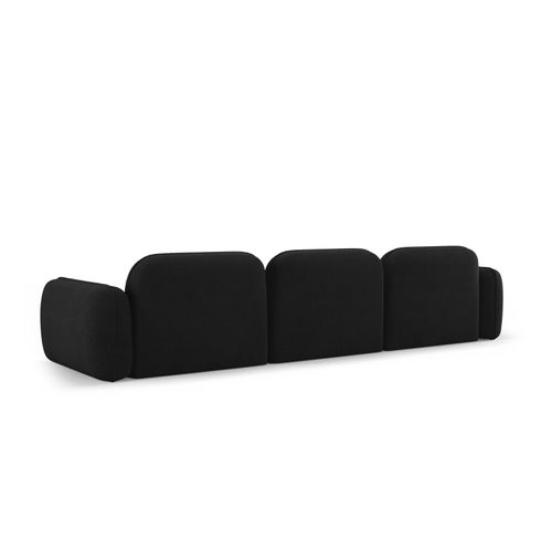 Canapé Modulable "lucien" 4 Places En Velours Anthracite