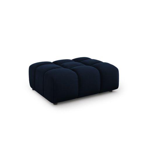 Pouf "sky" En Velours Bleu Roi