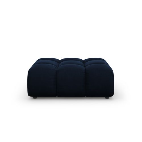 Pouf "sky" En Velours Bleu Roi